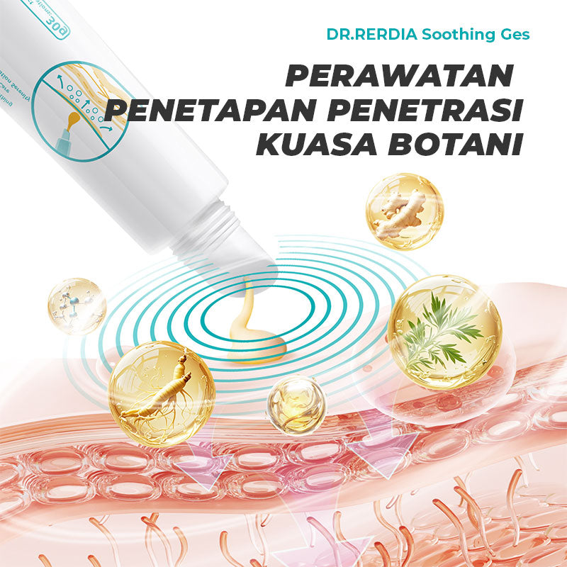 [Stok Tersedia] DR.RERDIA Gel Menenangkan, Ginseng, Halia dan Artemisia Argyi, Perawatan Lembut dengan Bahan Semulajadi